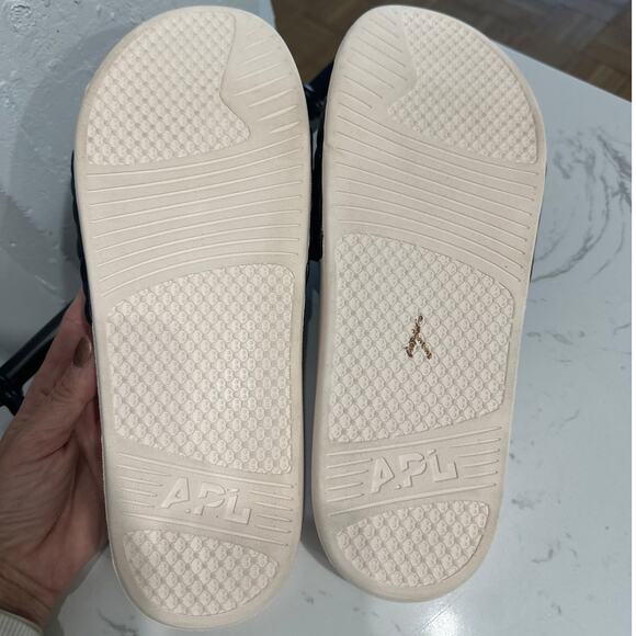 APL: Athletic Propulsion Labs Men's Black Lusso Slide Sandals, NWOT, Size 12 - Picture 3 of 4